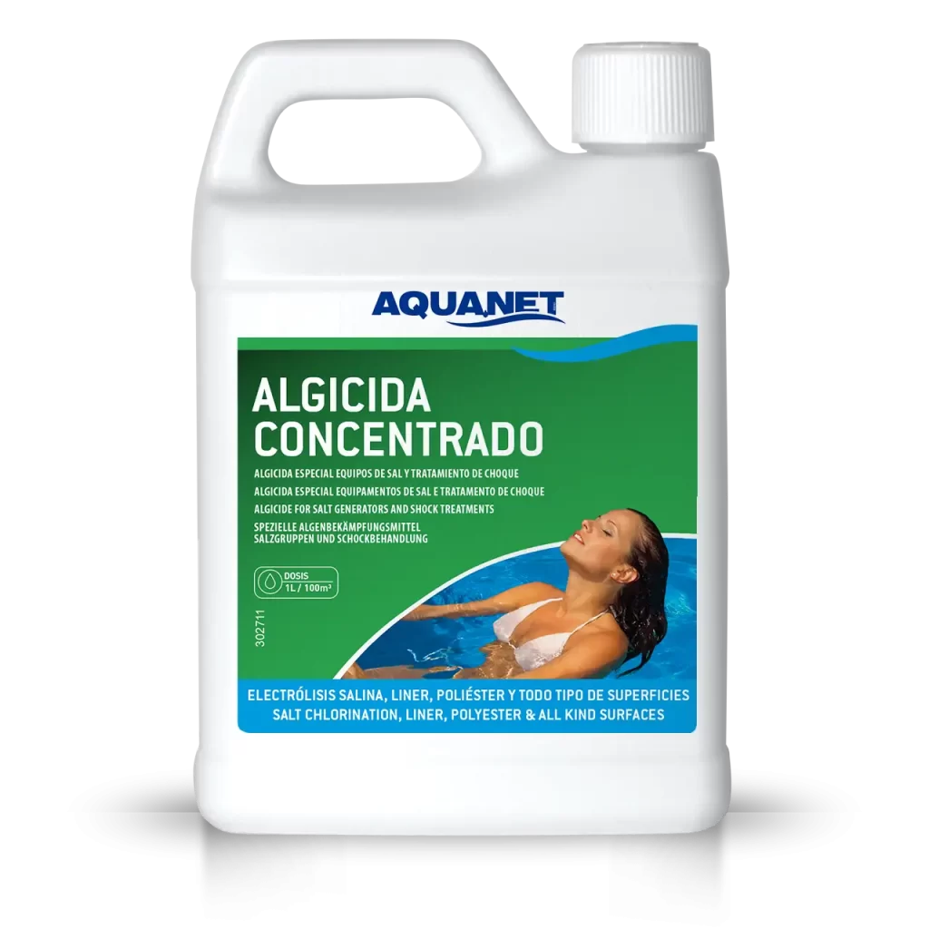 ALGICIDA CONCENTRADO (Especial electrólisis salina y oxígeno activo)
